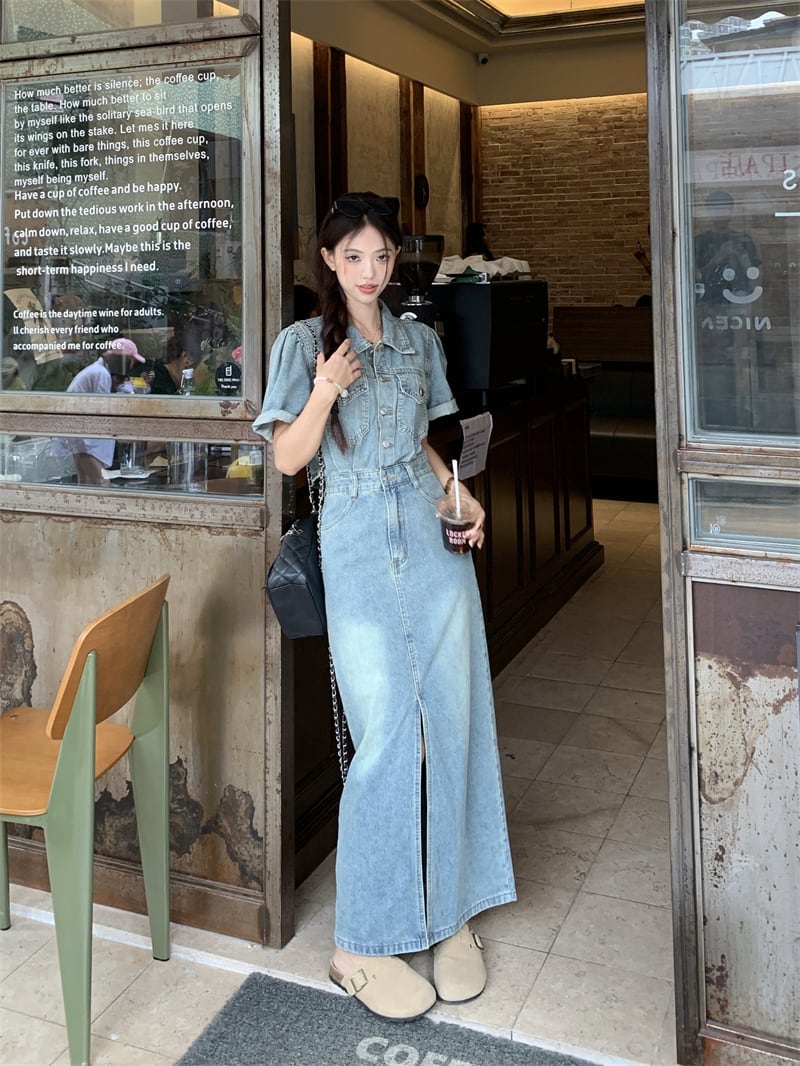 【dress】デニムワンピース　M24038