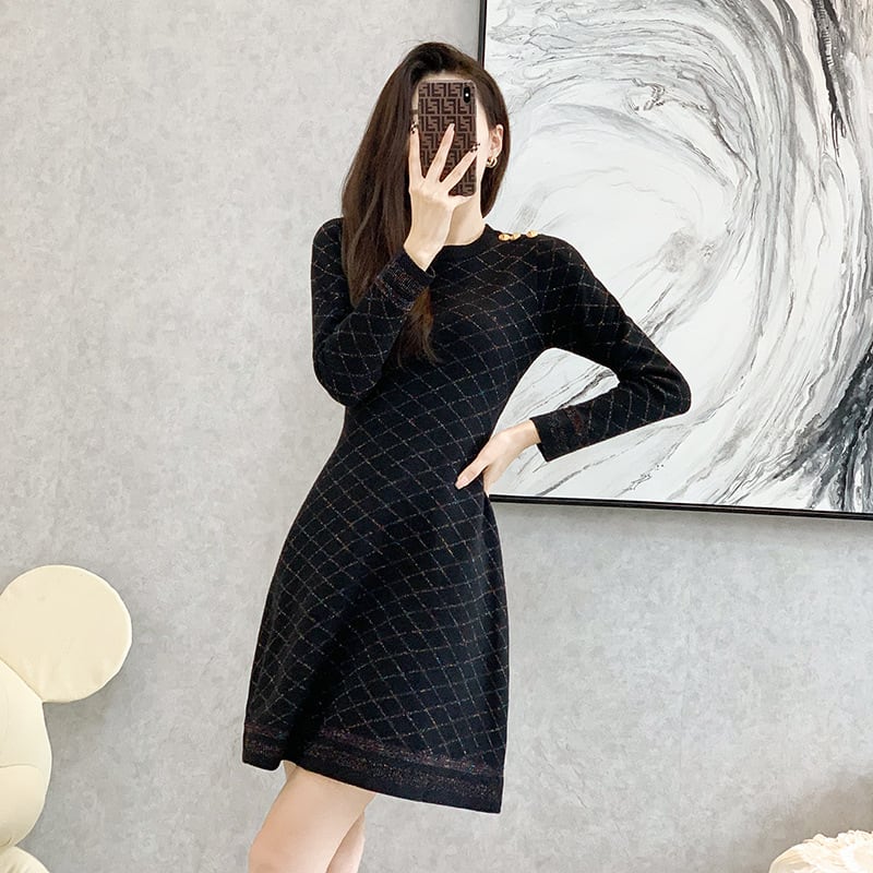 【dress】ニットワンピース　M25519