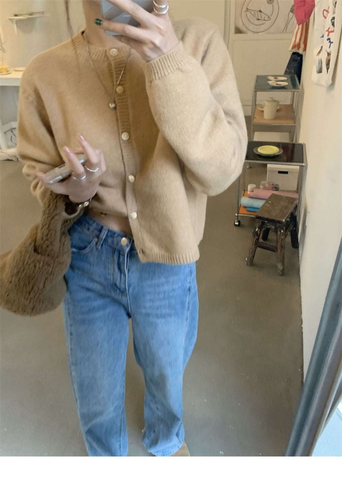 【outer】ニットカーデ　M27233