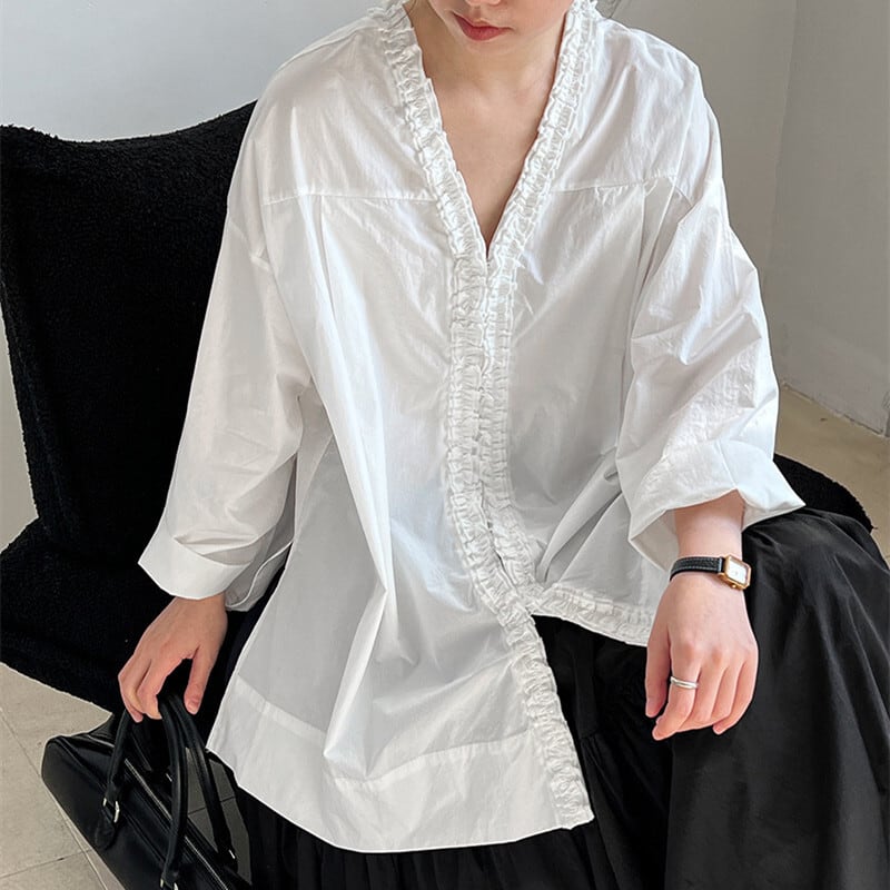 【tops】2WAYギャザーフリルトップス　N2989