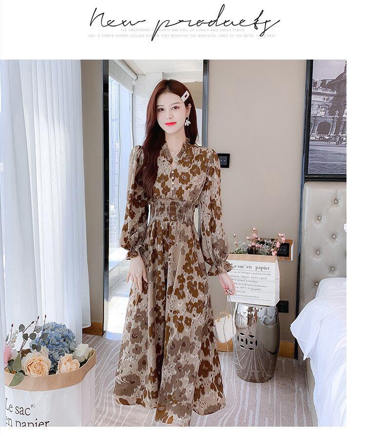 【dress】プリントワンピース　M18991