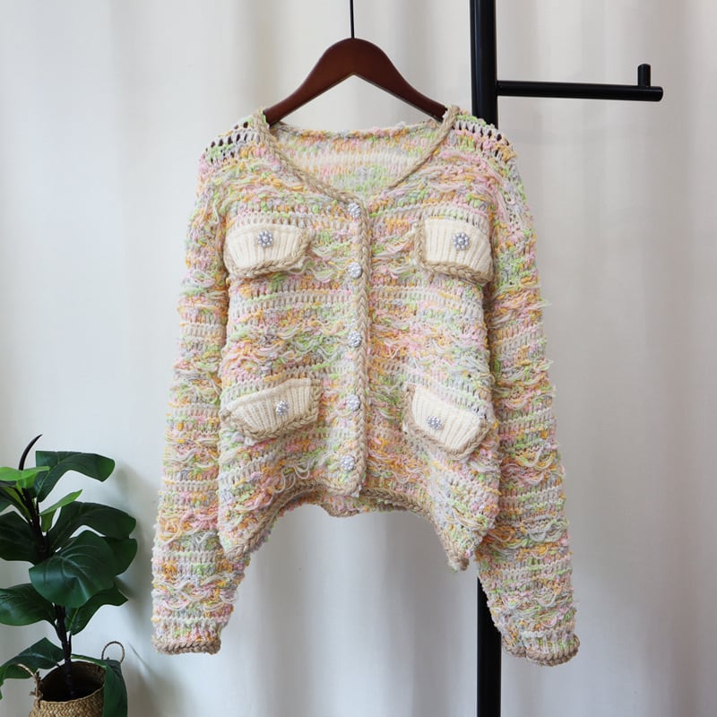 【outer】ニットカーデ　M26124