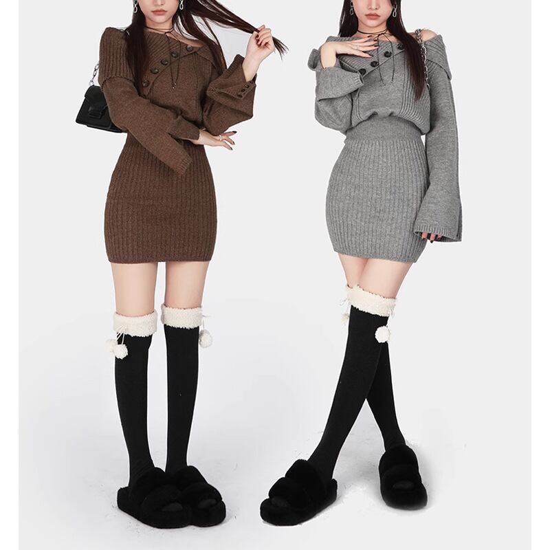 【dress】ニットワンピース　M19068