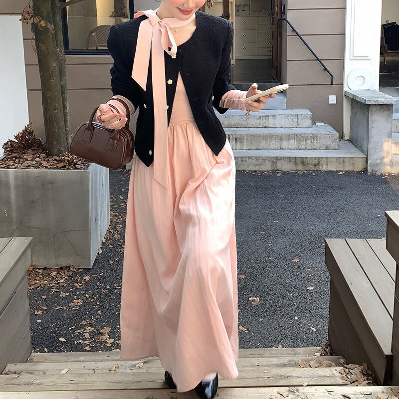 【dress】ロングワンピース Q6644