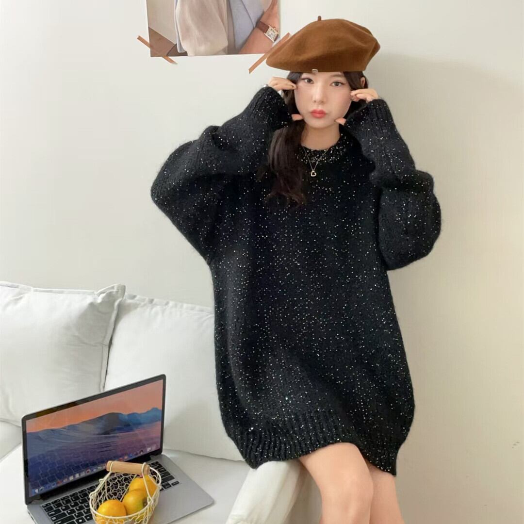【tops】キラキラニットセーター　M28516