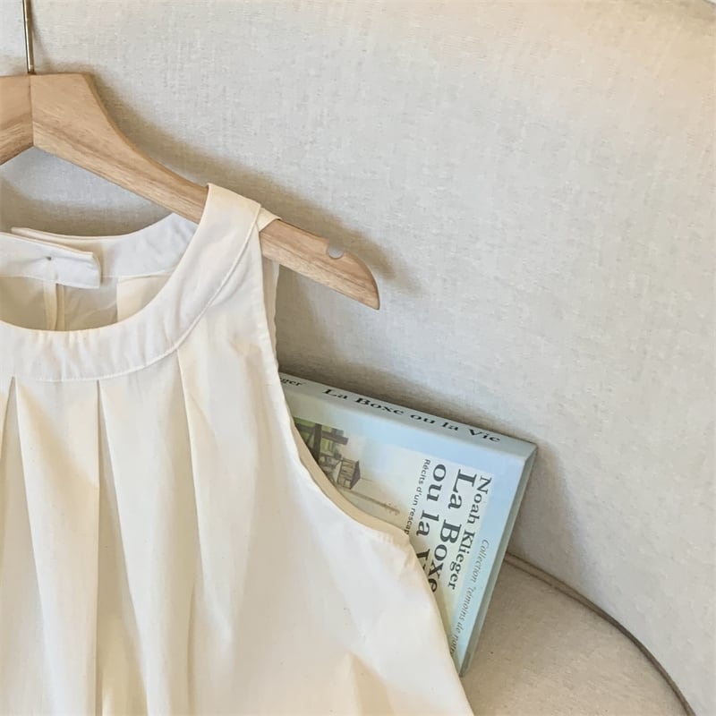 【tops】ノースリーブギャザータンクトップF7507