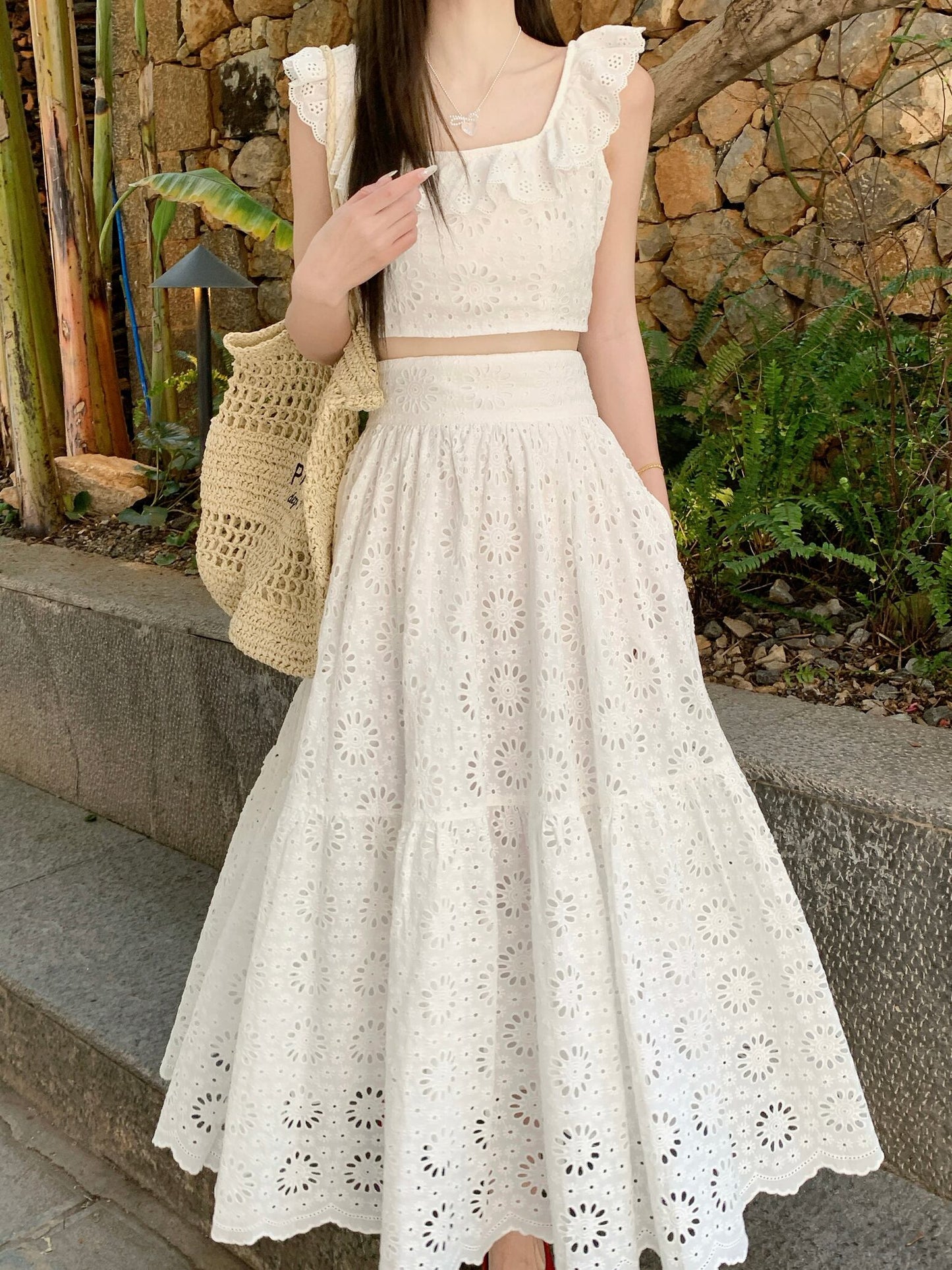 【set】レースカットワークセット　M29814