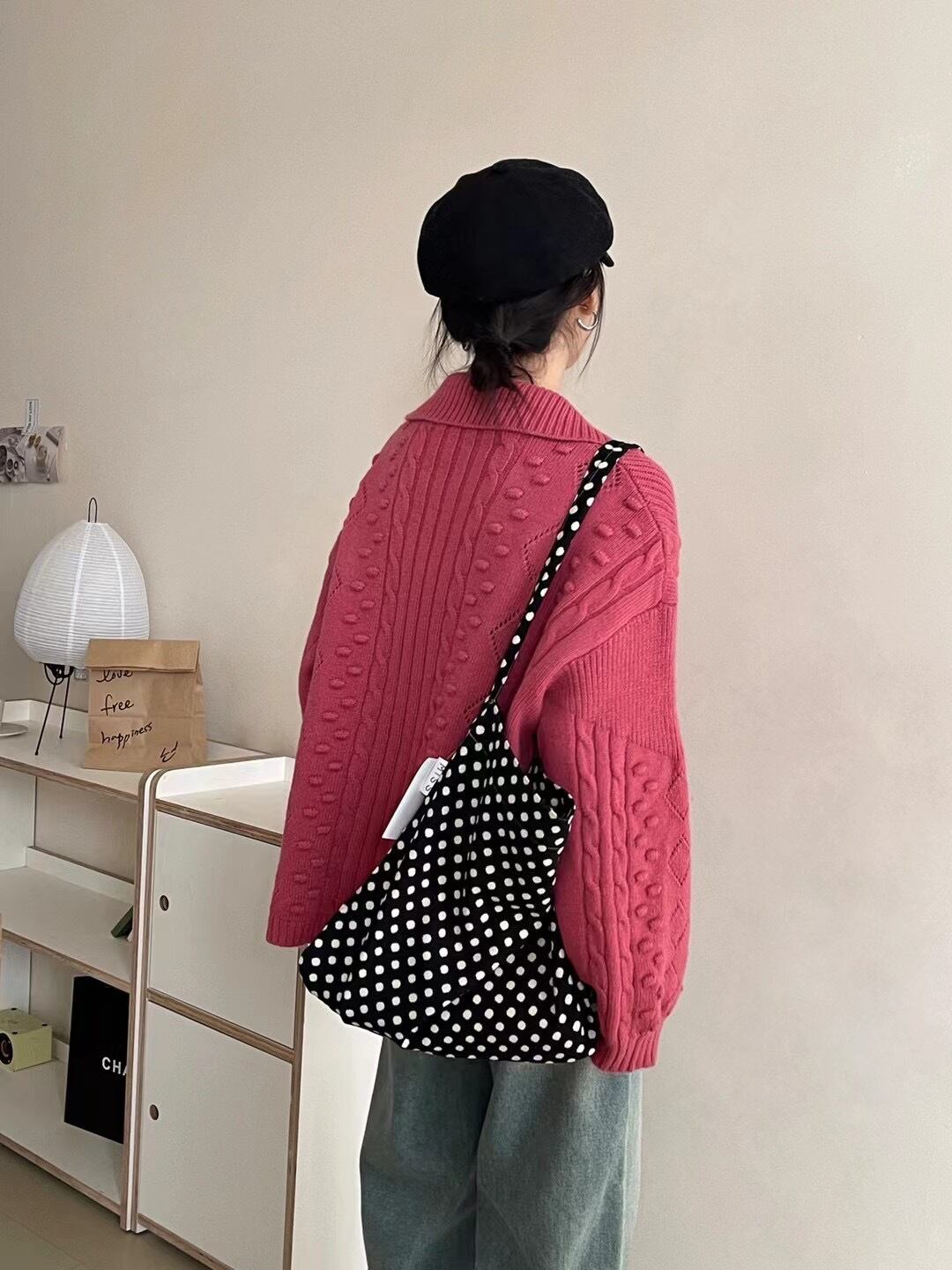 【outer】ニットカーデ　M27077
