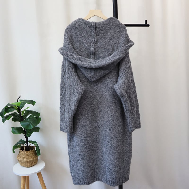 【outer】ロング丈ニットカーデ　M27038