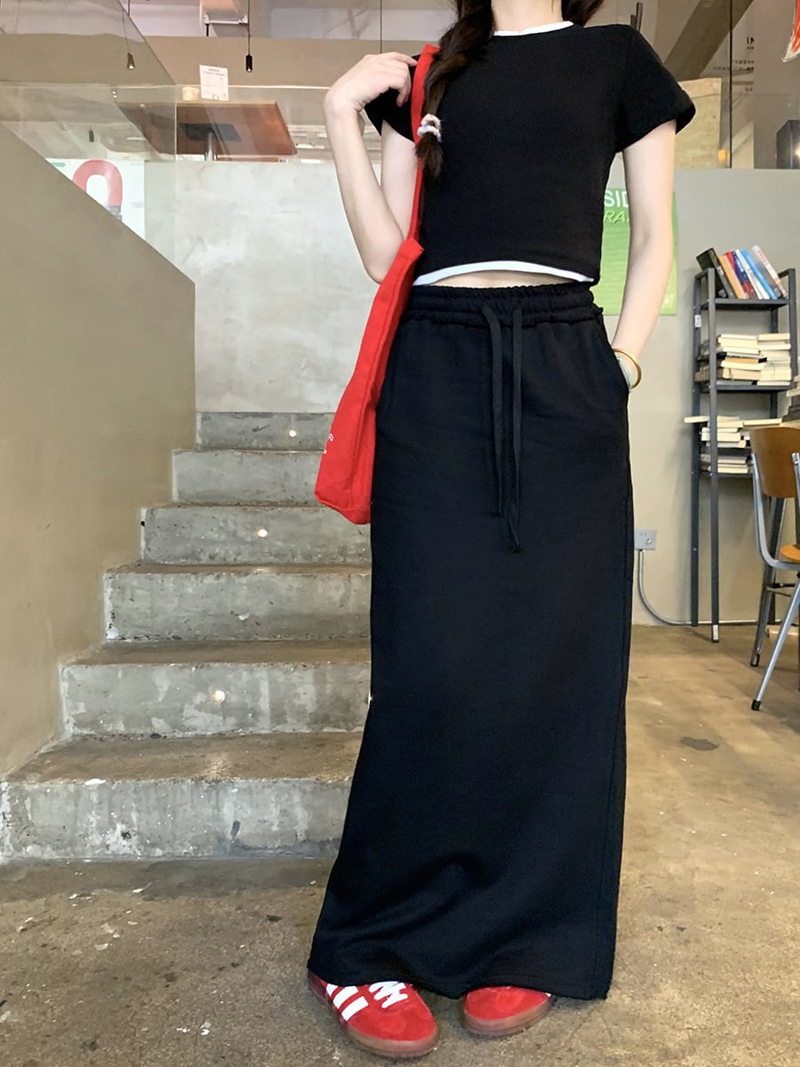 【set】Tシャツ×スカートセット　M24374