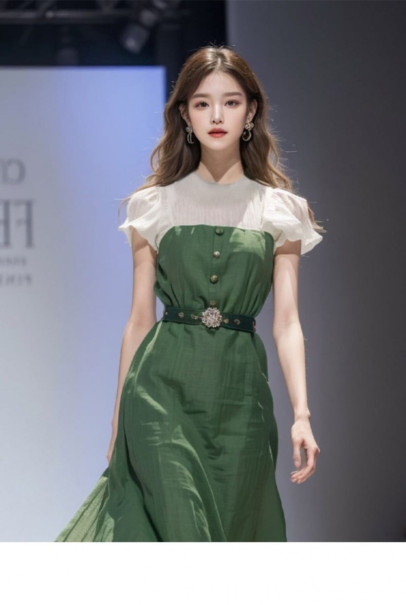 【dress】切り替えワンピース　M23983
