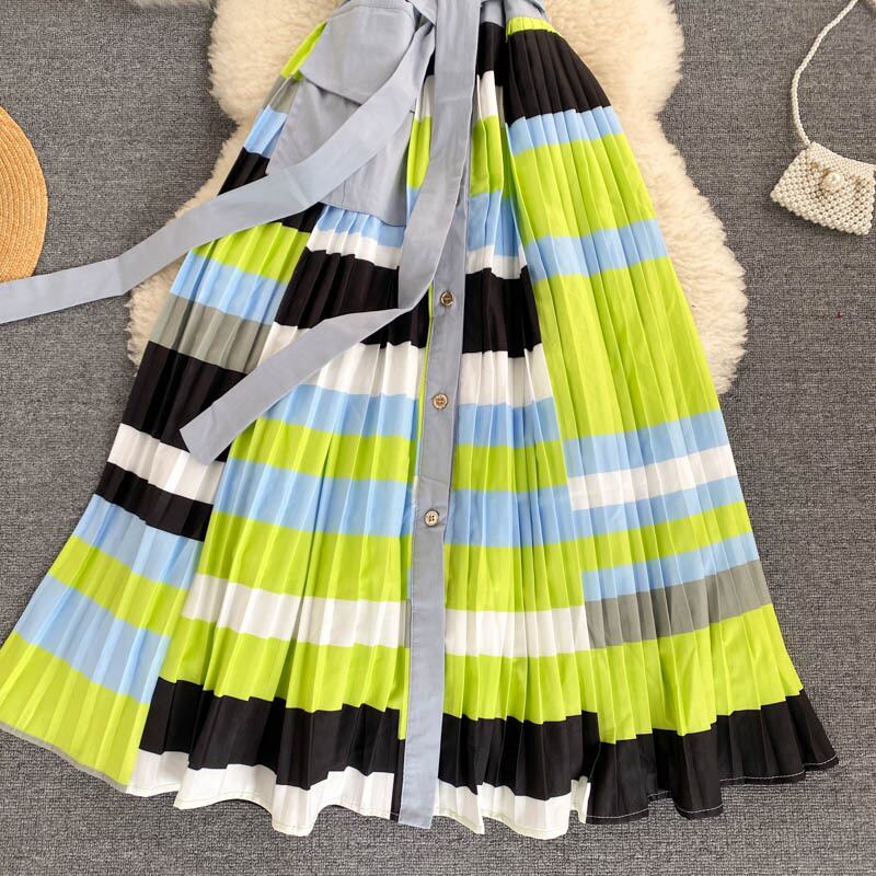 【dress】カラーマッチングワンピース G20727