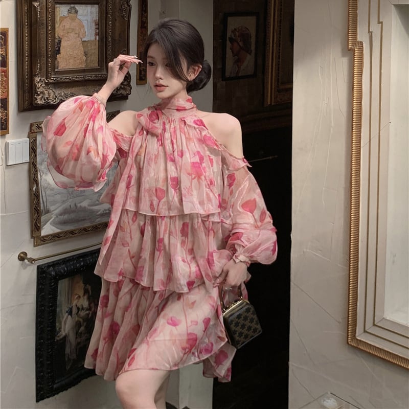 【dress】花柄ワンピース G20407