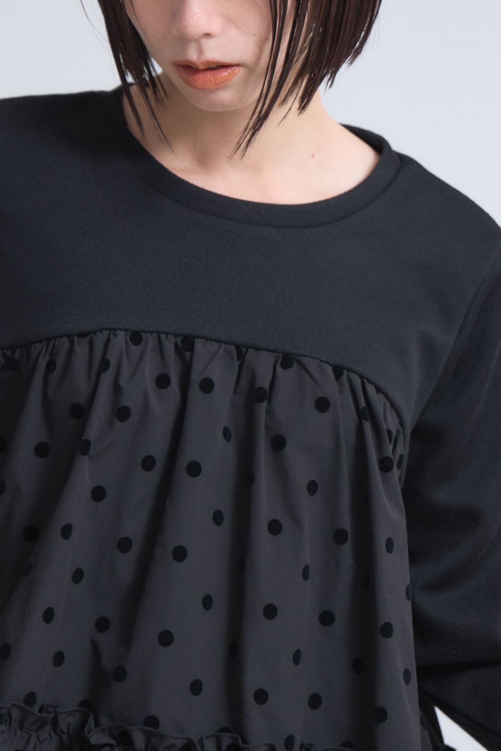 【tops】ドット柄プルオーバー　M28043