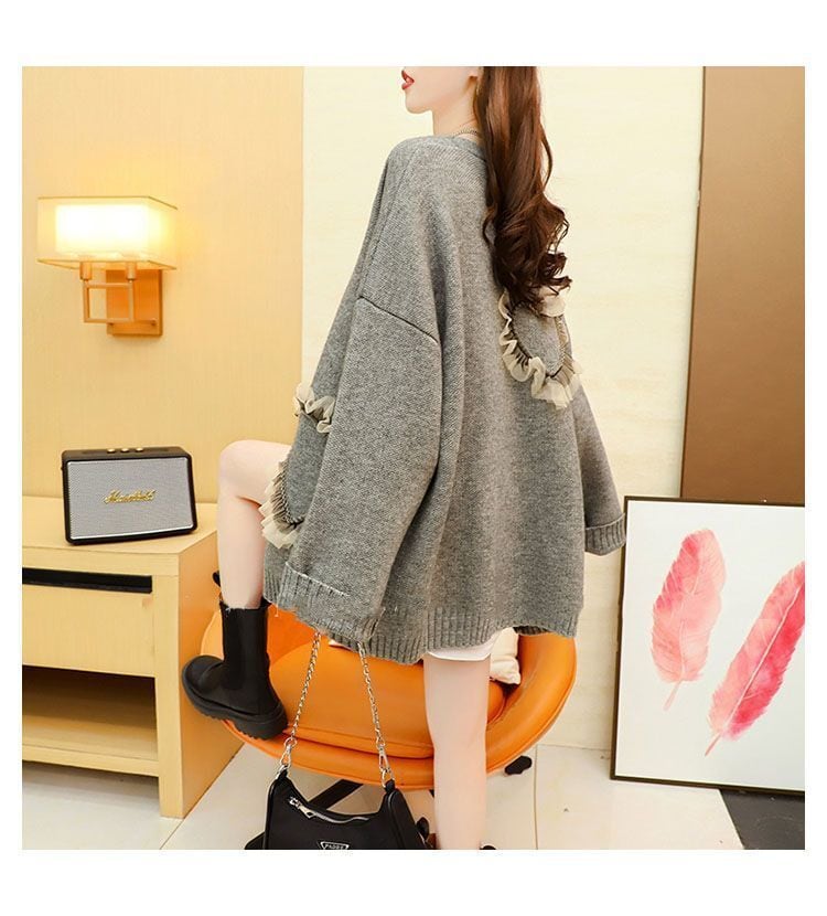【outer】Vネックニットカーデ　M29144