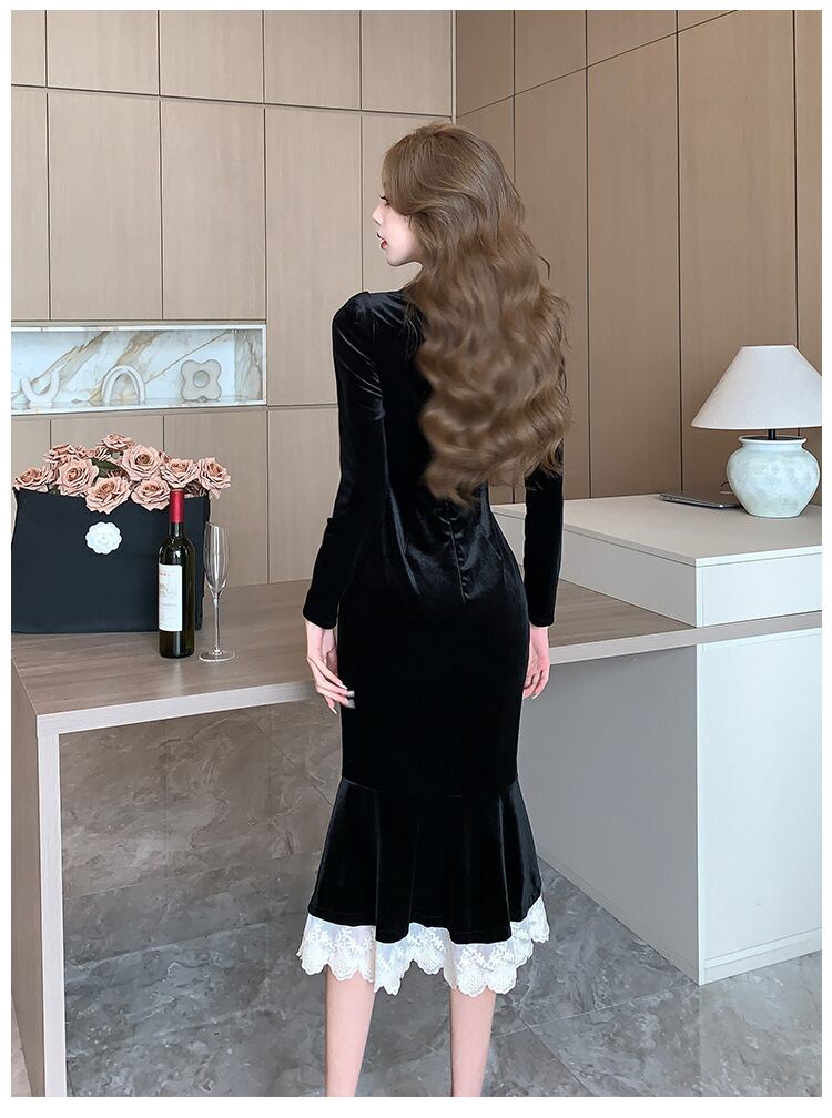 【dress】マーメイドワンピース　M18538