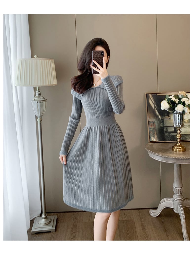 【dress】ニットワンピース　M25363