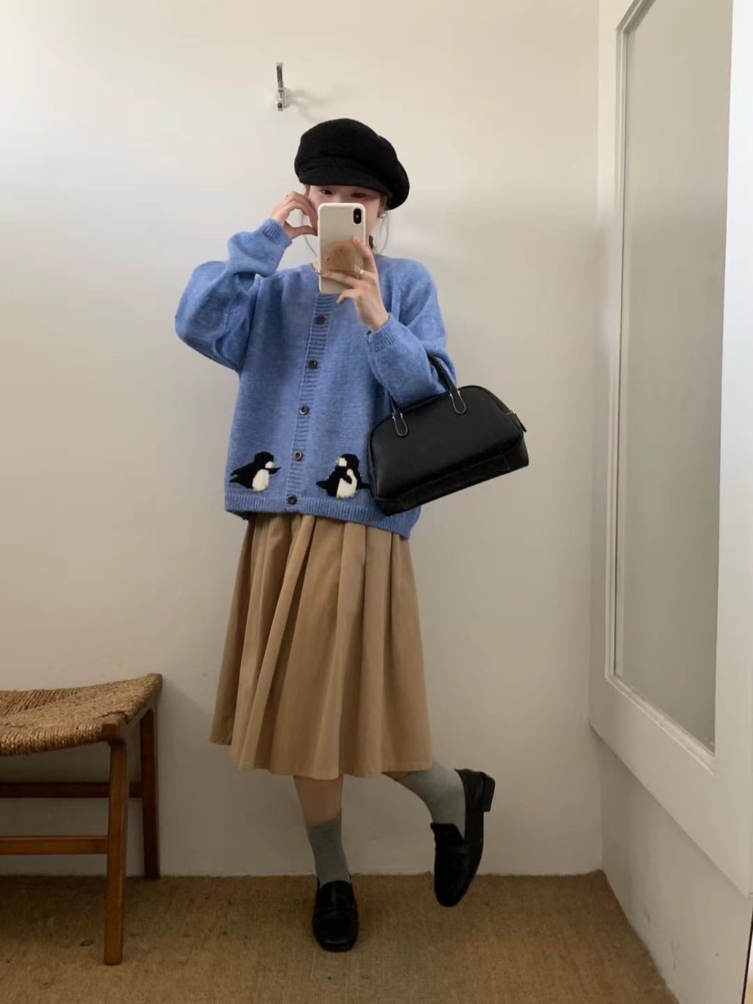 【outer】ジャカードニットカーデ　M26329