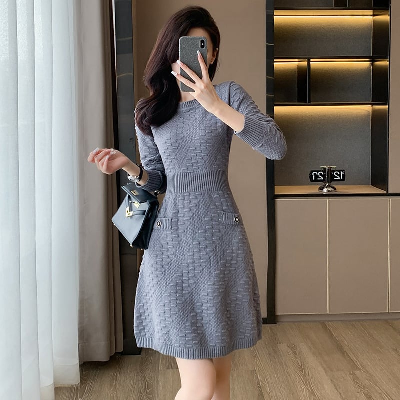 【dress】ニットワンピース　M25485