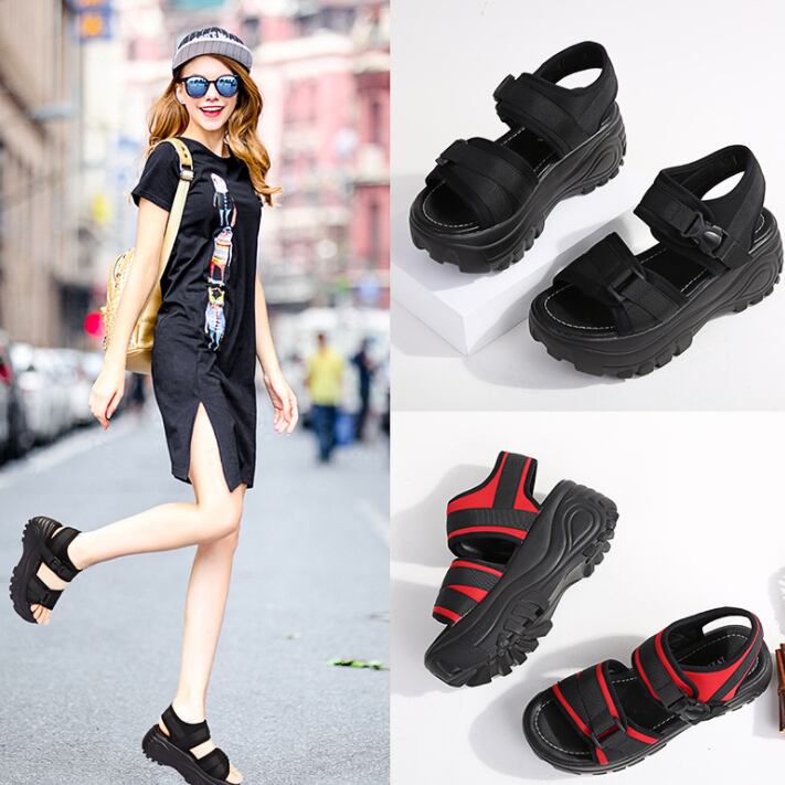 【shoes】韓国ファッション履きやすい合わせやすいビーチサンダルF0095