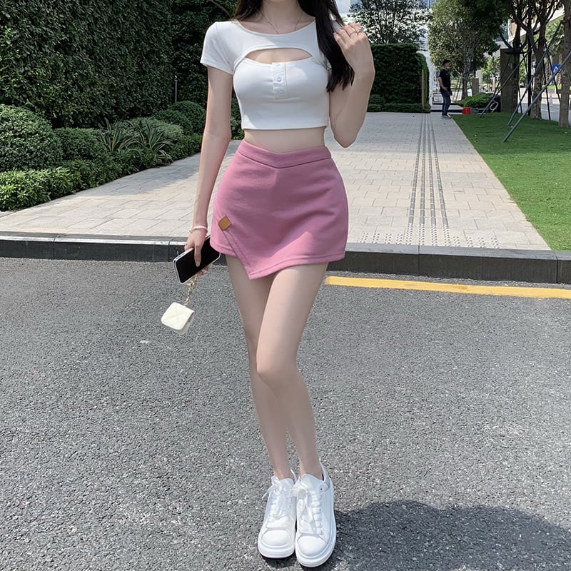 【bottoms】INS風AラインスカートG20182