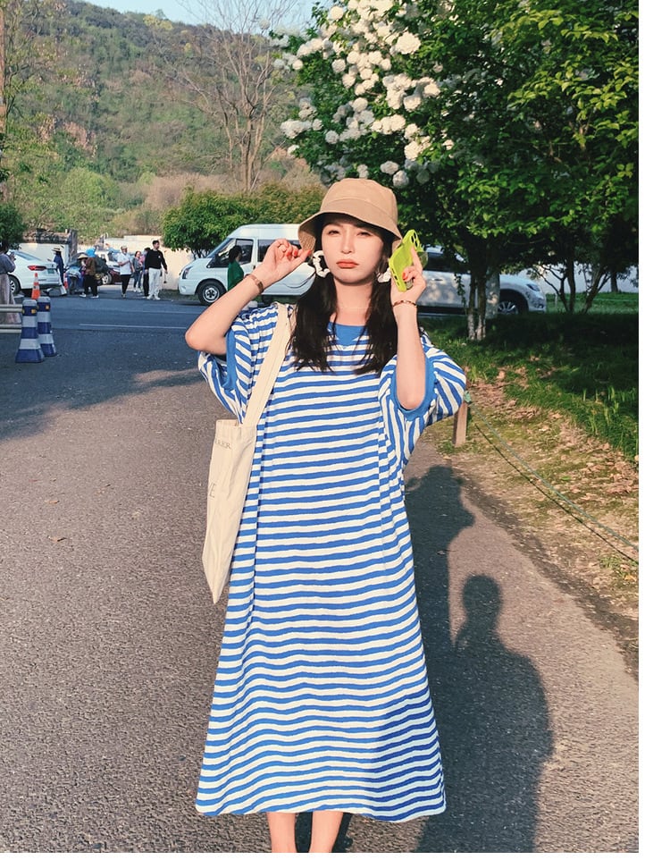 【dress】ボーダー柄ワンピース　M23930