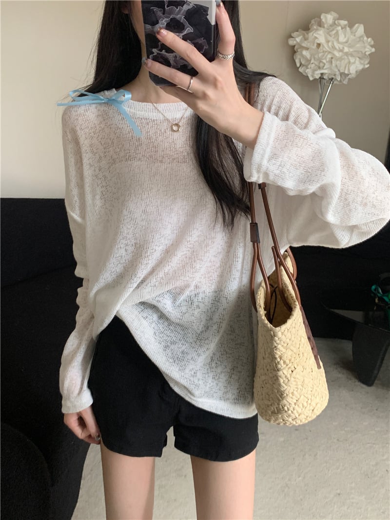 【tops】長袖Tシャツ　M25268