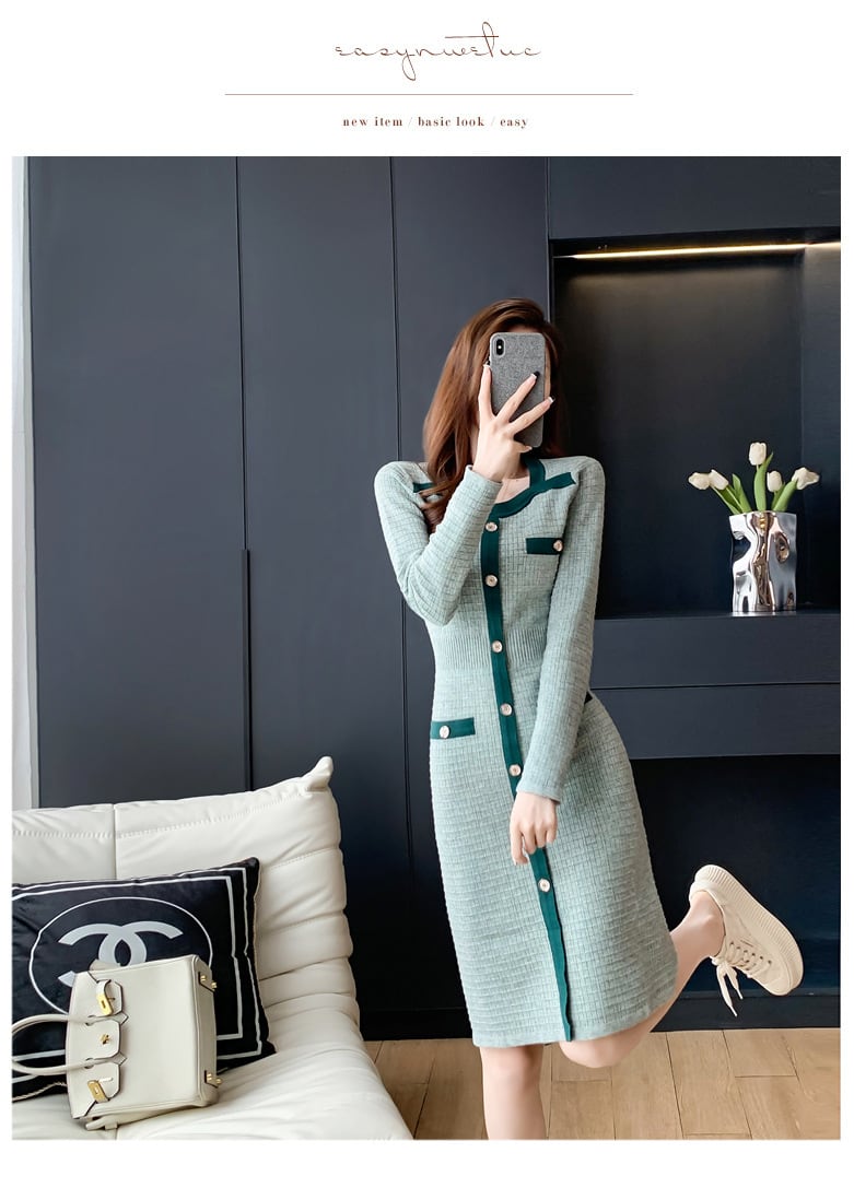 【dress】ニットワンピース　M25517