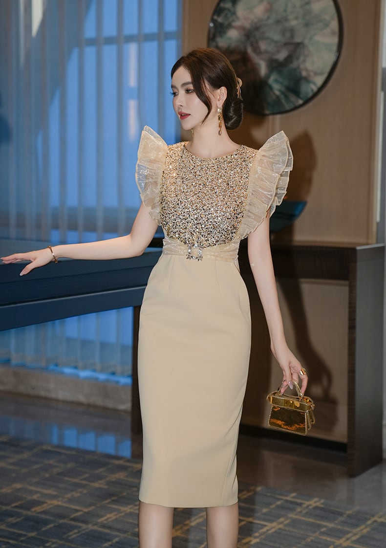 【dress】キラキラデートワンピース　M24281