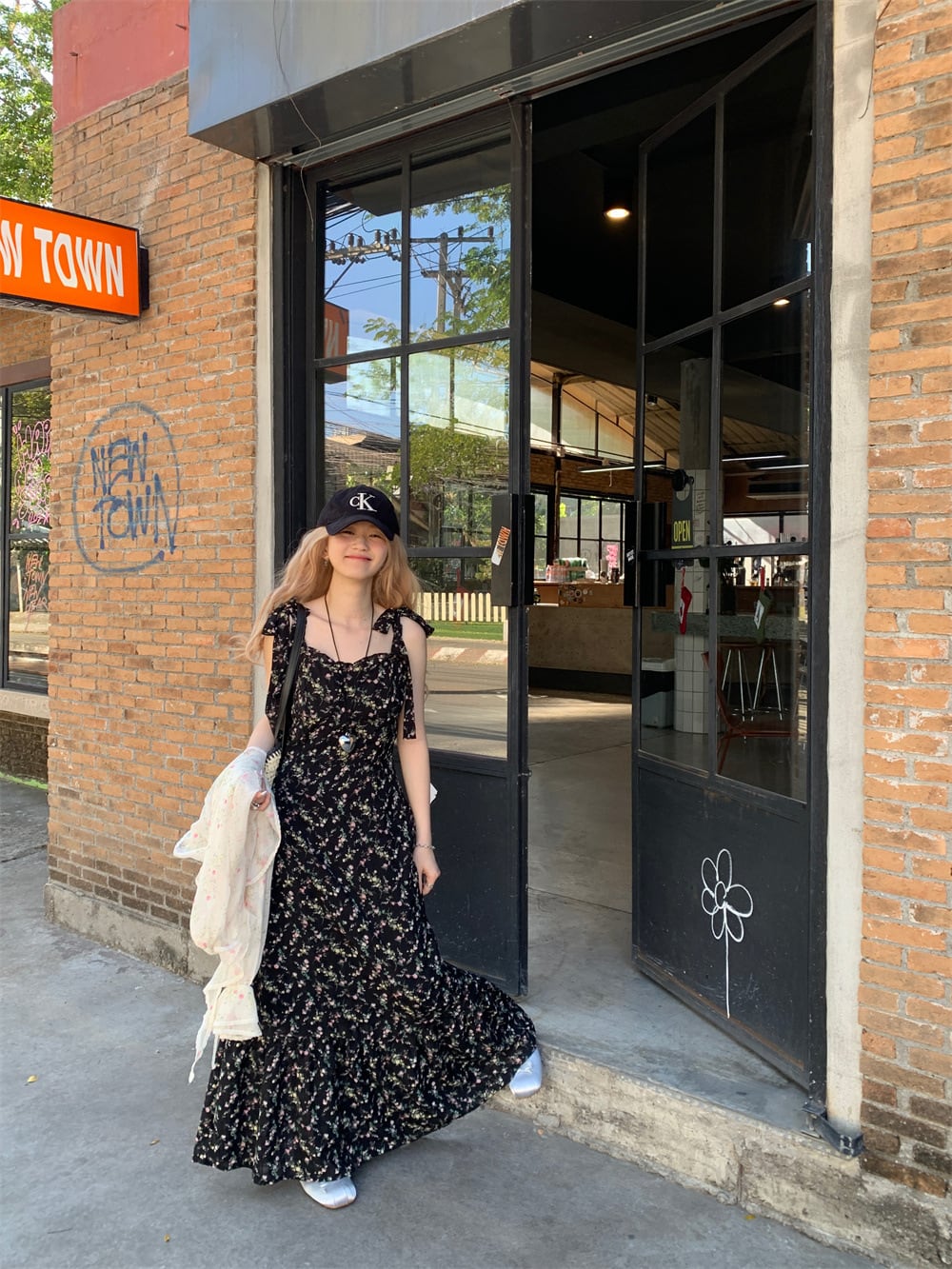 【dress】花柄キャミワンピース　M25212