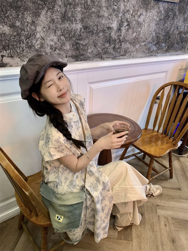 【dress】花柄ワンピース　M24373