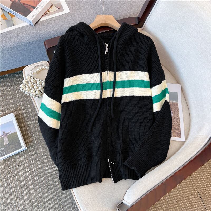 【outer】Wジップニットカーデ　M18824