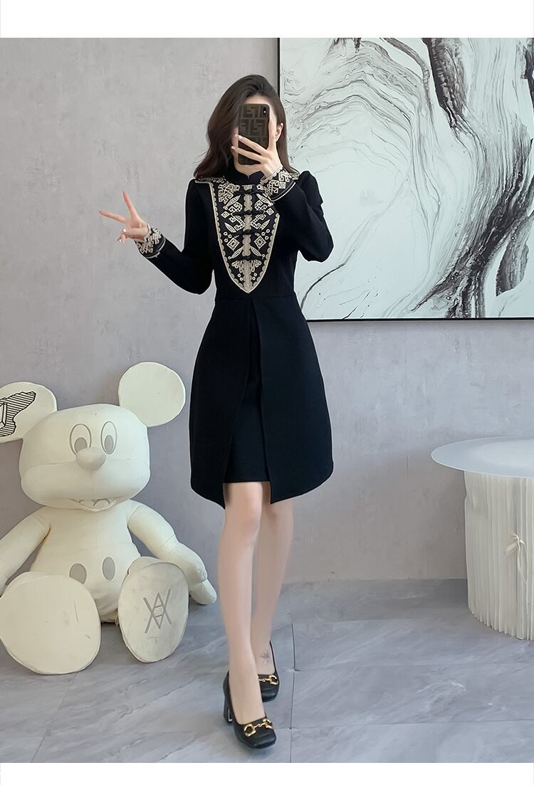 【dress】切り替えワンピース　M27191
