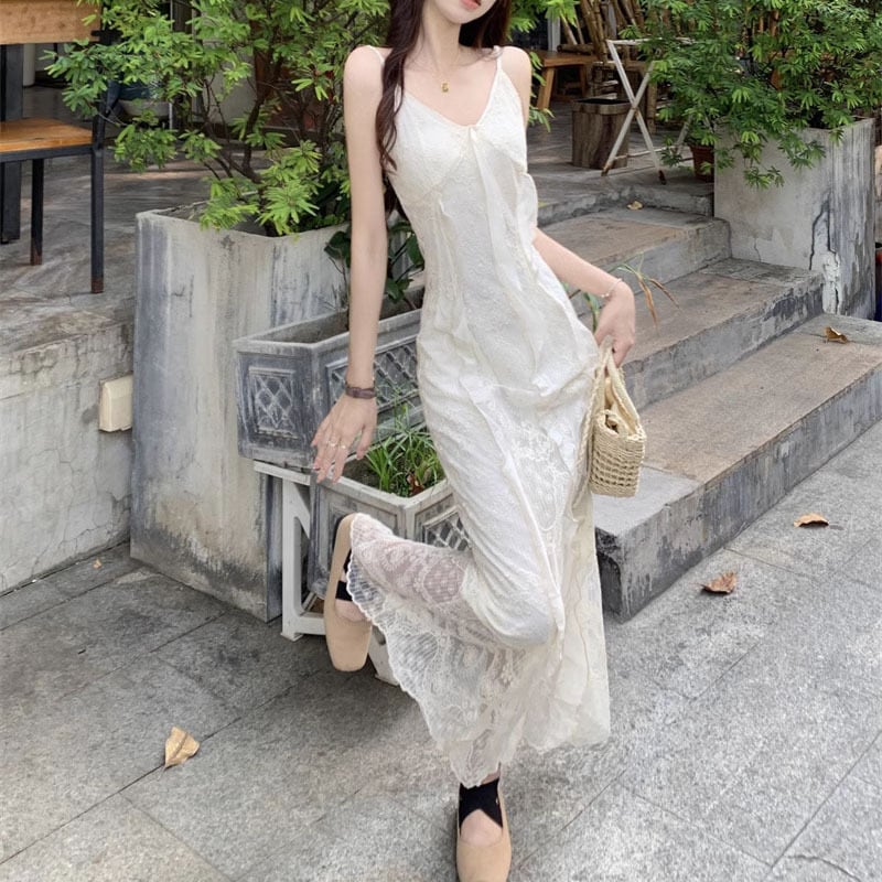 【dress】レースキャミワンピース　M25154