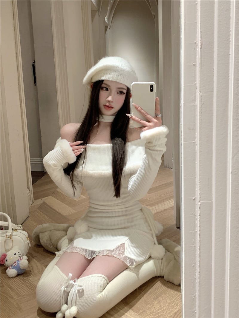 【dress】オフショルダーワンピース　M28460