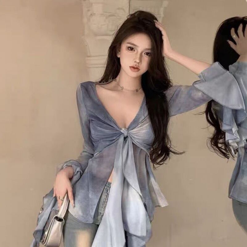 【tops】タイダイ染めブラウスG20196