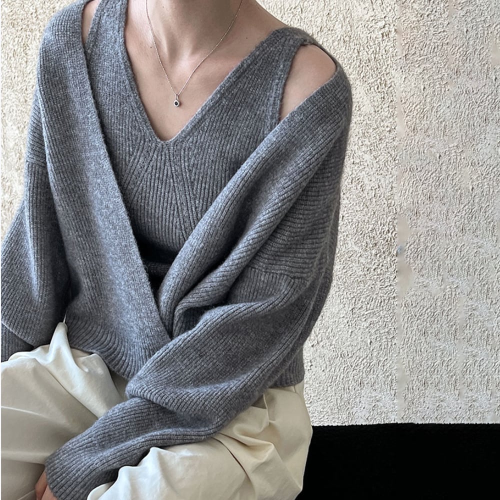 【tops】ニットアンサンブル　N2876