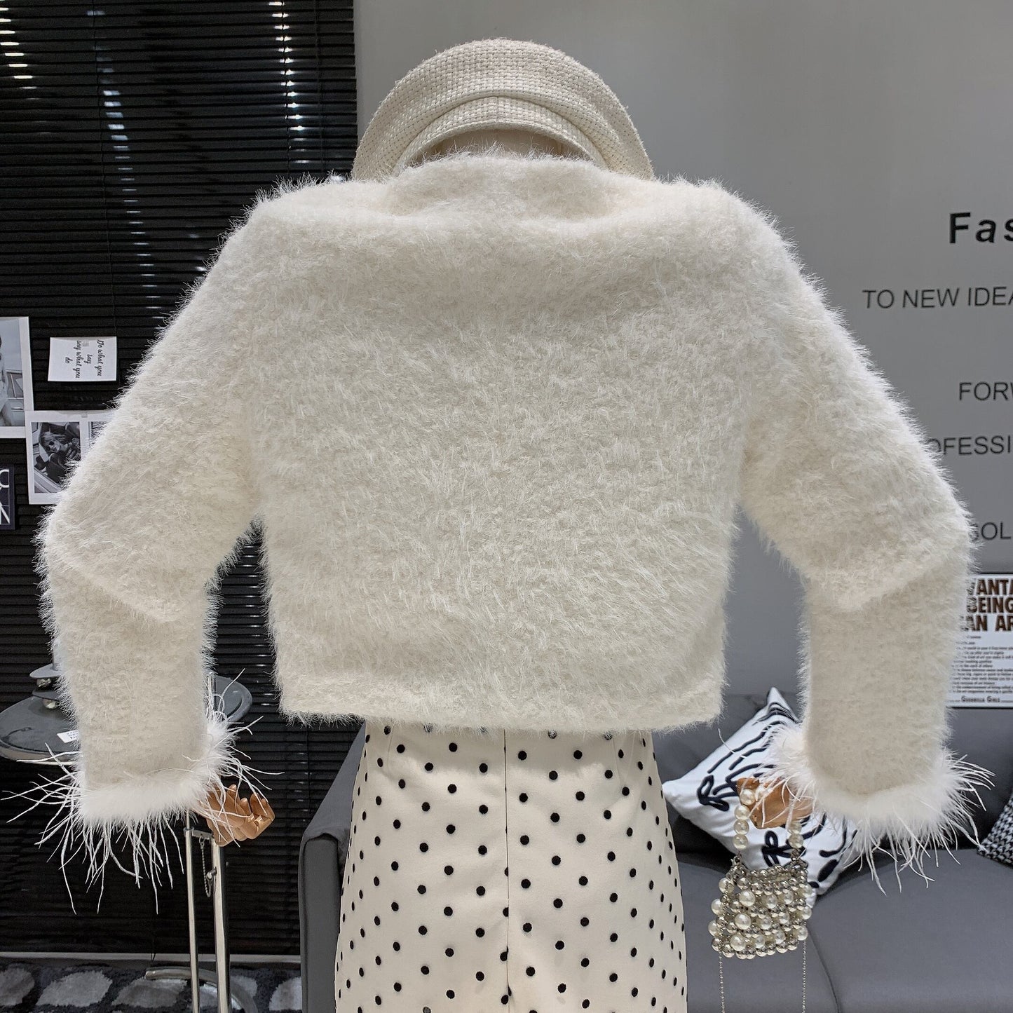 【outer】ファーショートコート　M28441