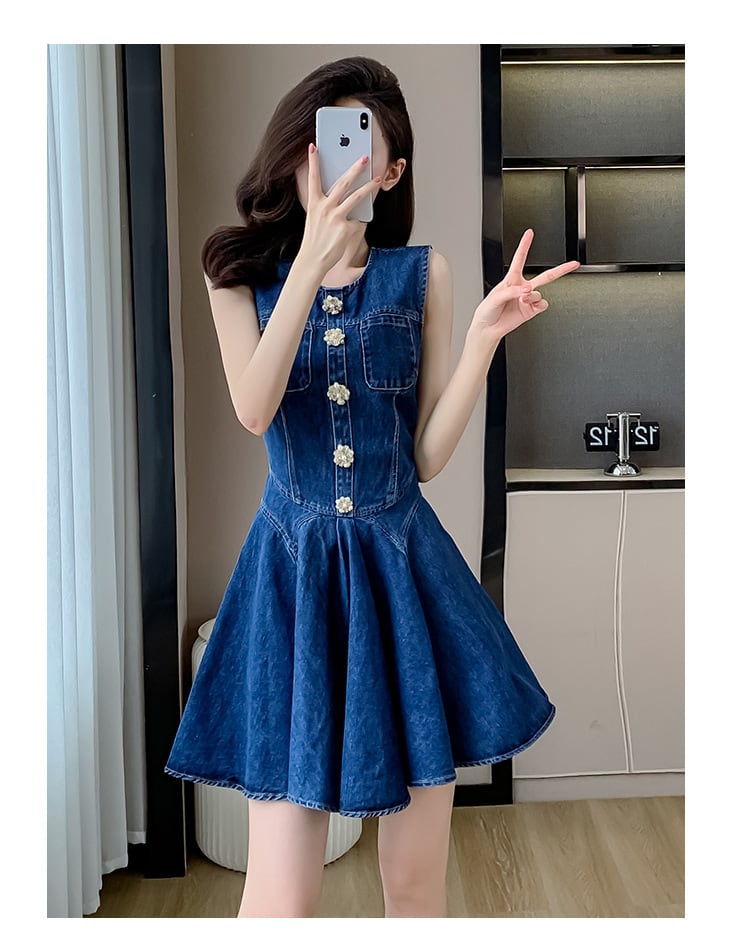 【dress】デニムワンピース　M24566