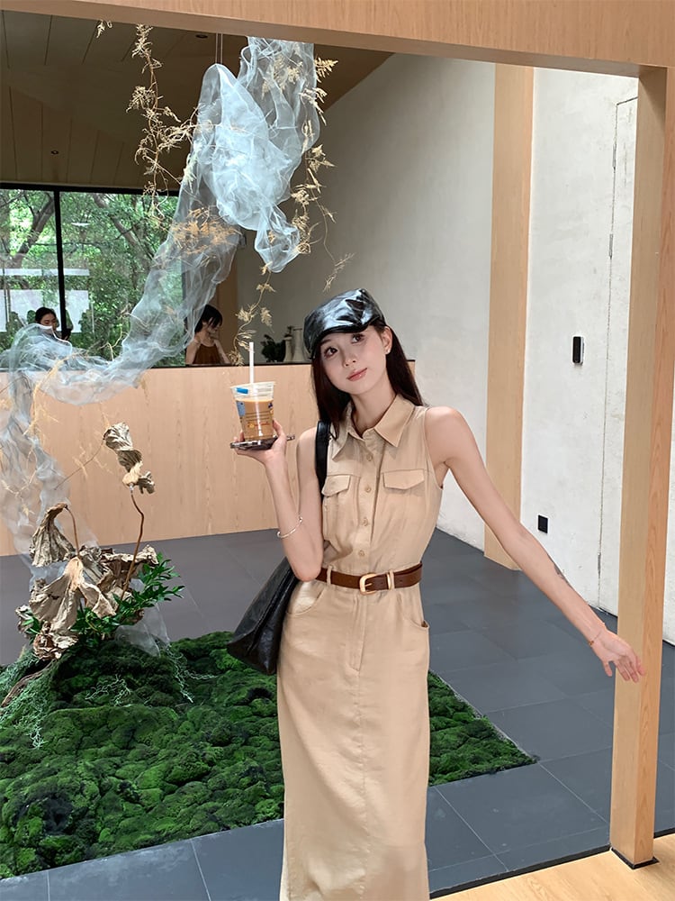 【dress】ノースリーブワンピース　M24825