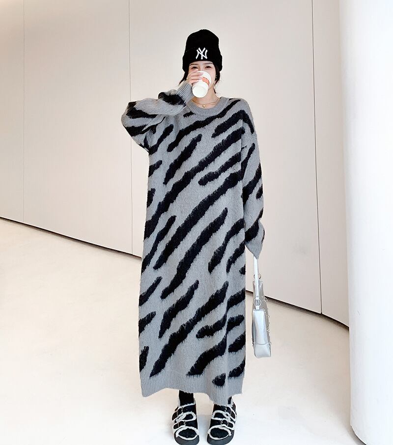 【dress】ロングニットワンピース　M18580