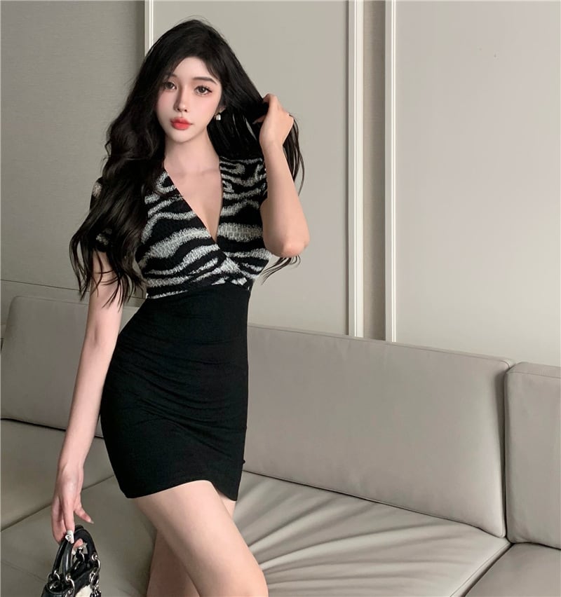 【dress】切り替えデートワンピース　M24264