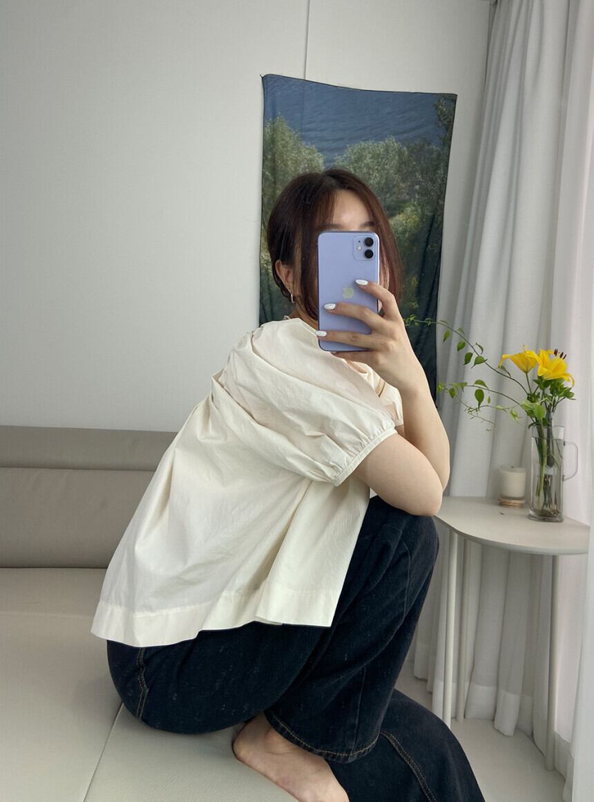 【tops】パフスリーブ ブラウスG20481