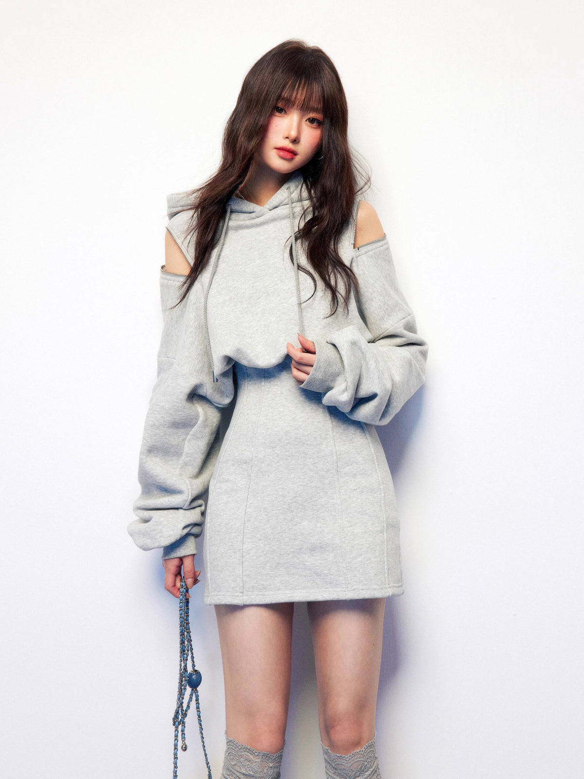 【dress】オフショルミニワンピース Q7338