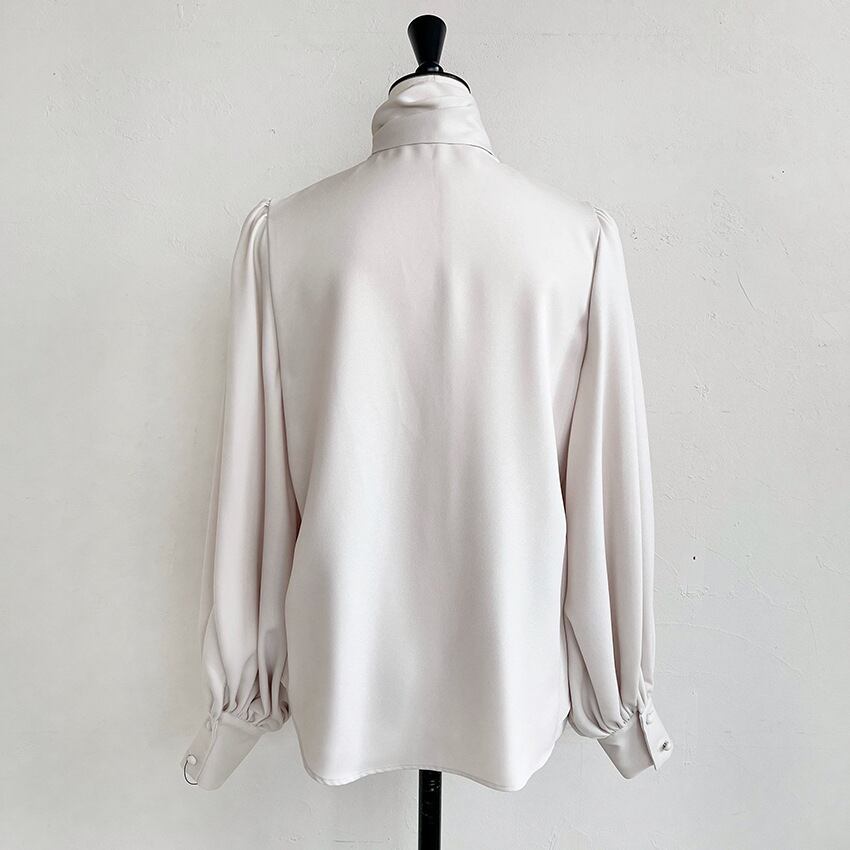 【tops】リボン付きシャツトップス　M28012