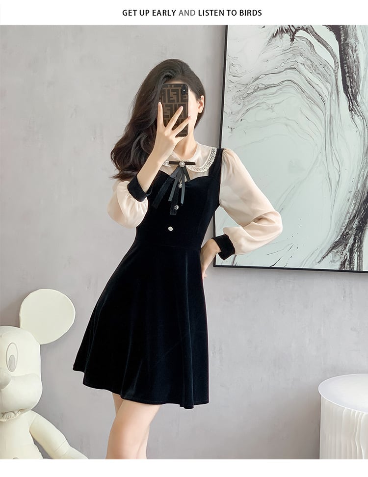 【dress】切り替えデートワンピース　M26181