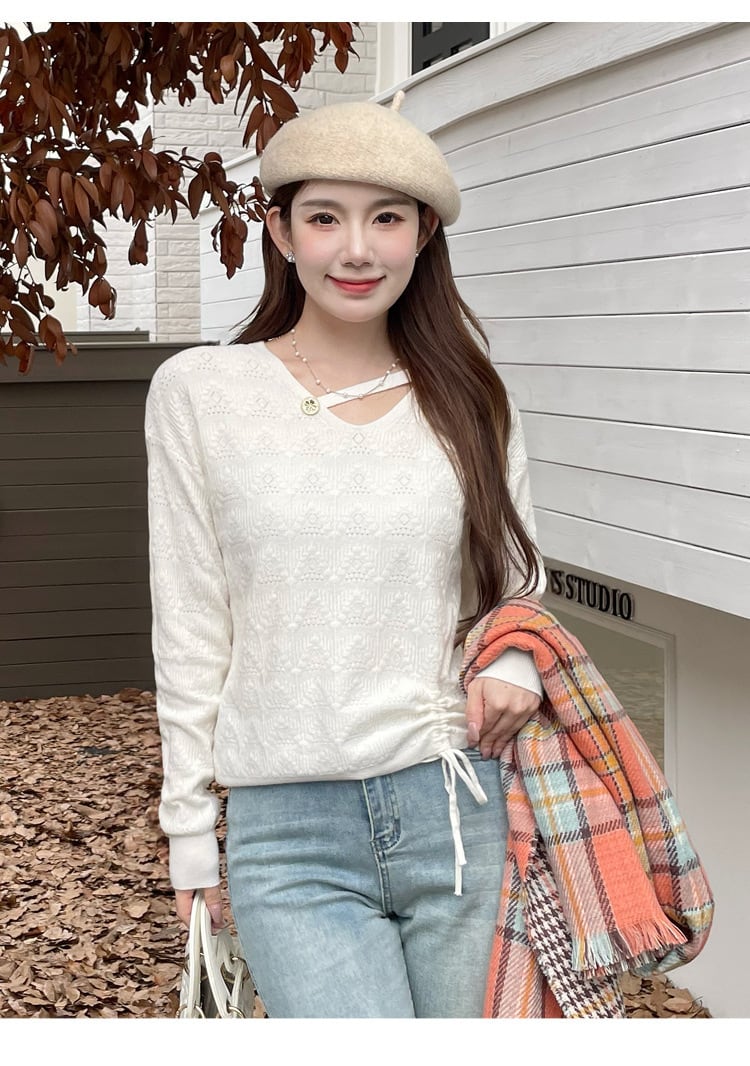 【tops】ニットトップス　M26110