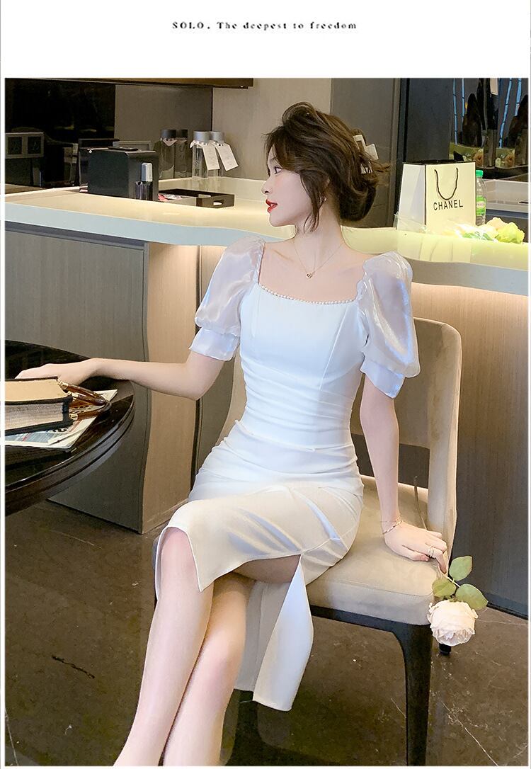 【dress】パフスリーブワンピース G20628