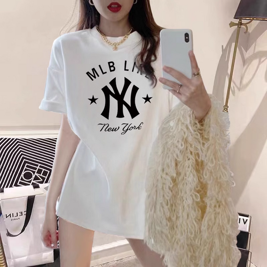 【tops】7色半袖英字柄TシャツF7547