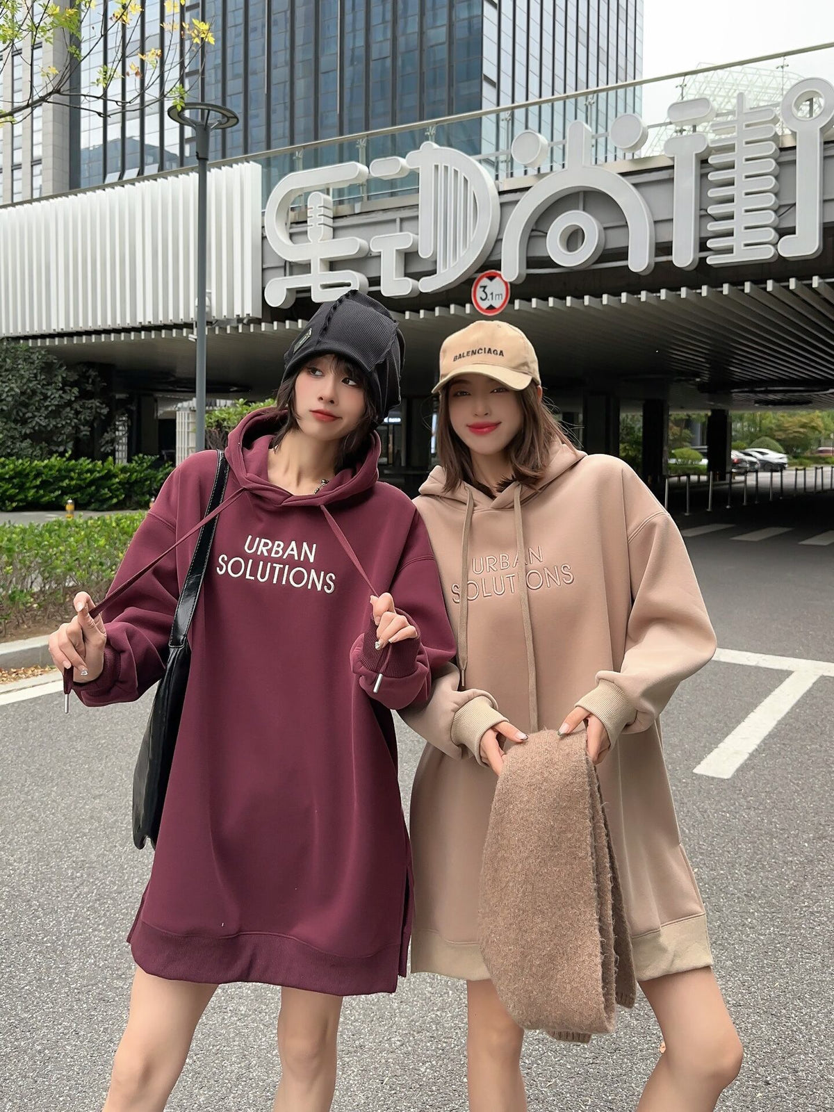 【dress】フード付きカジュアルワンピース    N2166
